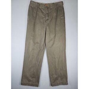Timberland Pants Men's 35x33 Olive Green Heavy Duty Chino Work Outdoor Rugged